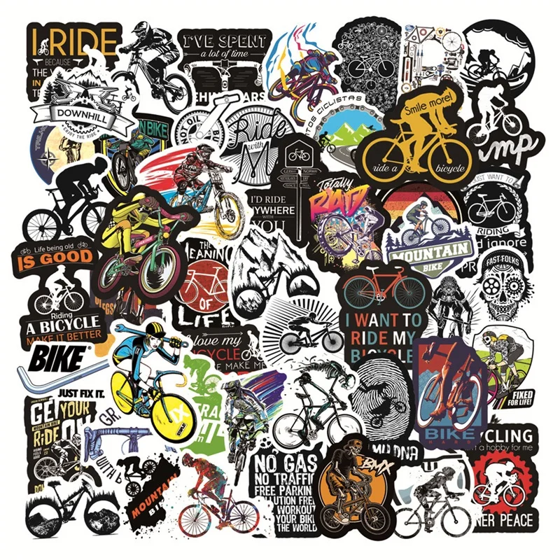Laptop Accessories Cool - 50 pièces autocollants de vélo de