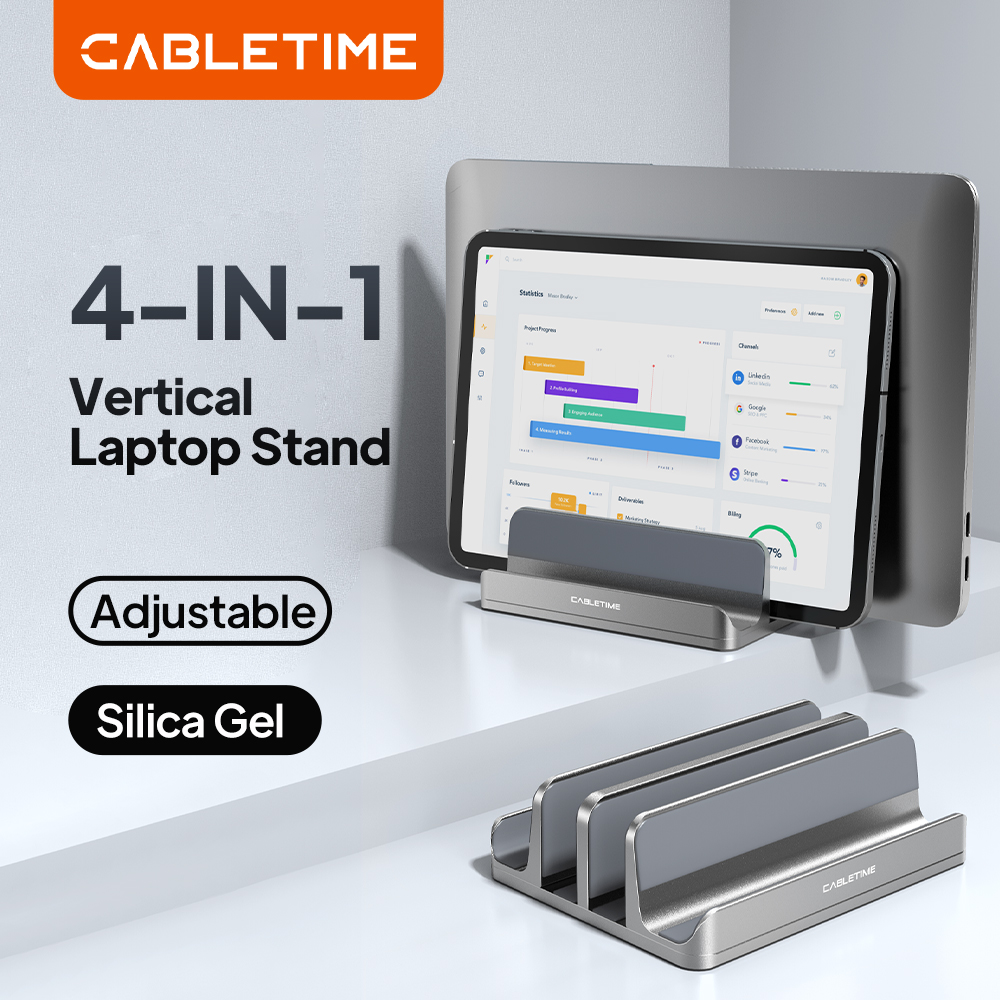 Laptop Stand Riser - Support vertical pour ordinateur portable CABLETIME,