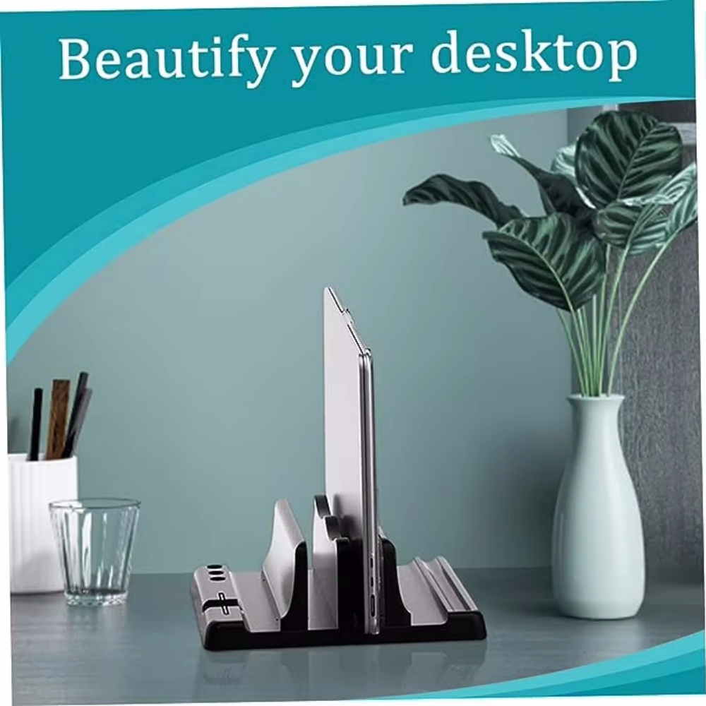 Laptop Stand Riser - Support vertical réglable pour ordinateur portable,
