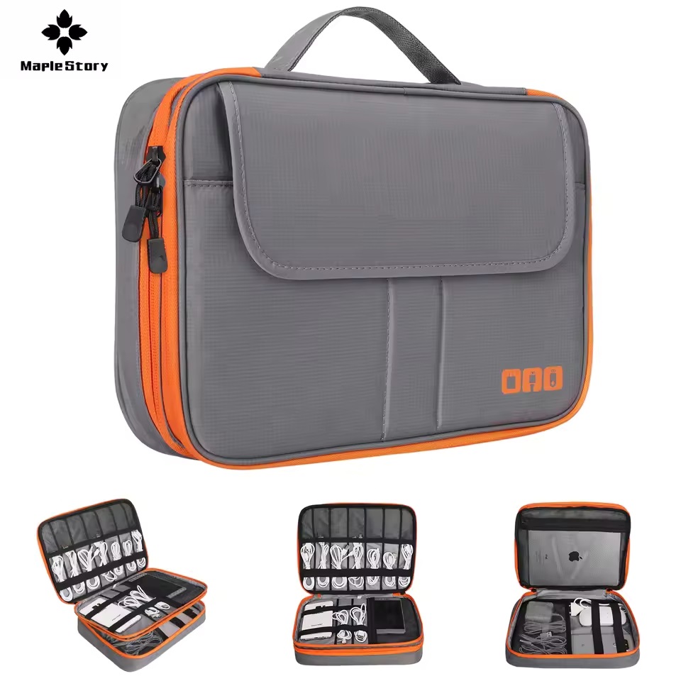 Cable Management Bag - Pochette de rangement numérique double couche