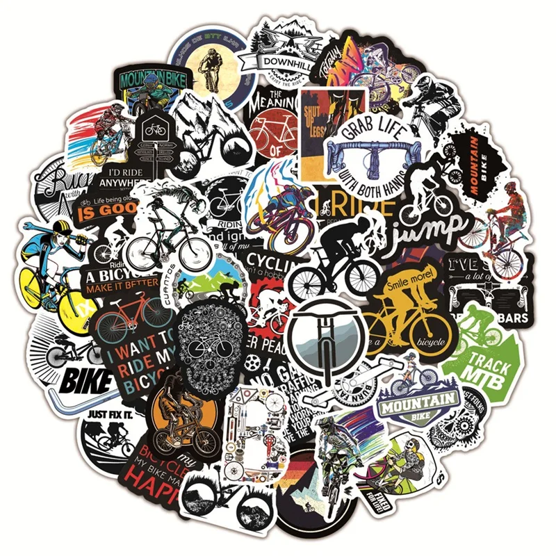 50 pièces autocollants de vélo - Laptop Accessories Cool avis et prix